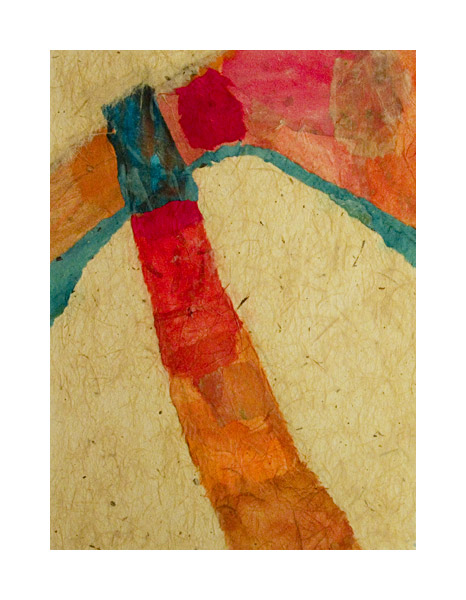 Pathway, painted collage